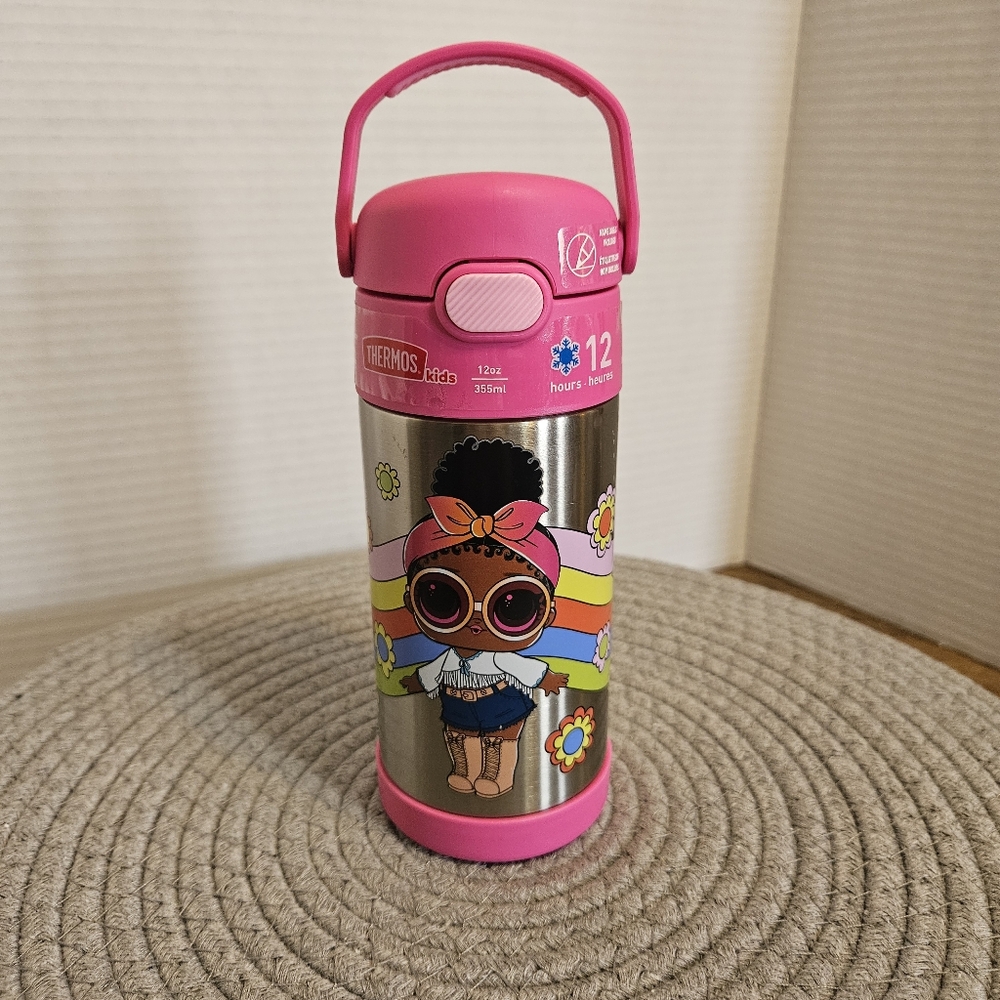Thermos Kids LOL Surprise Doll Pink Insulated Bottle 12oz